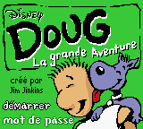 Doug - La Grande Aventure (France) Title Screen